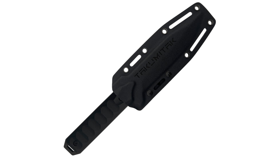Takumitak Escort Fixed Blade Knife, 5.5in, D2, Drop Point, G10 Handle, Black Stonewash, TKF213SW