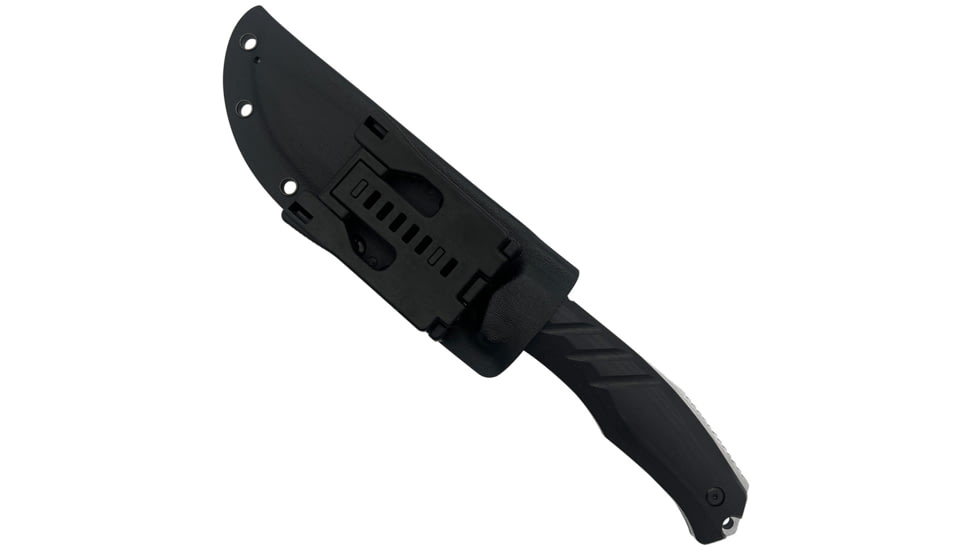 Takumitak Exit Point Fixed Blade Knife, 5.5in, D2, Drop Point, G10 Handle, Silver, TKF211SL