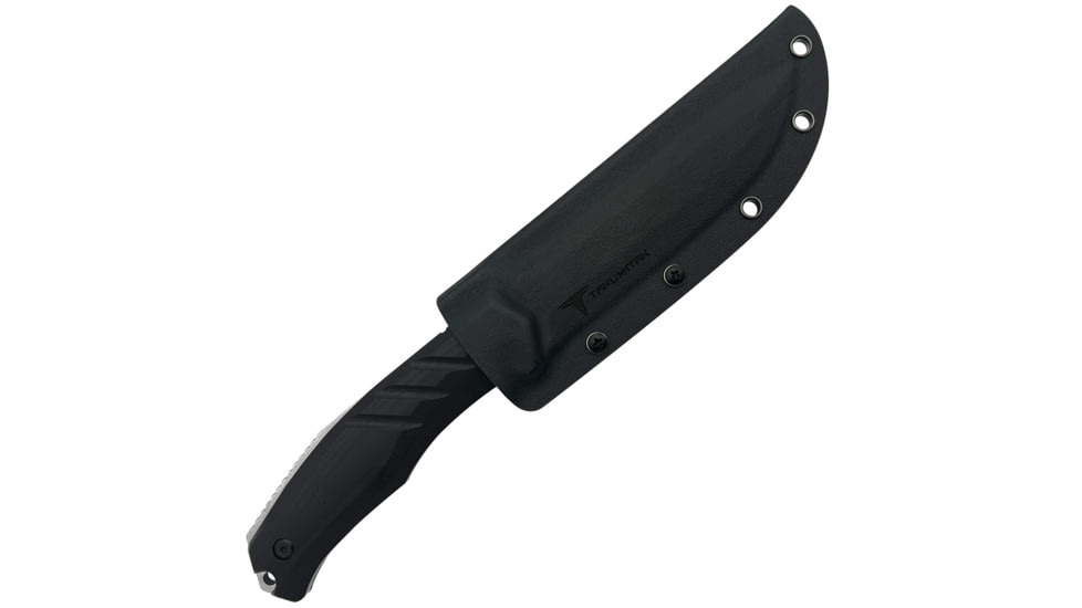 Takumitak Exit Point Fixed Blade Knife, 5.5in, D2, Drop Point, G10 Handle, Silver, TKF211SL