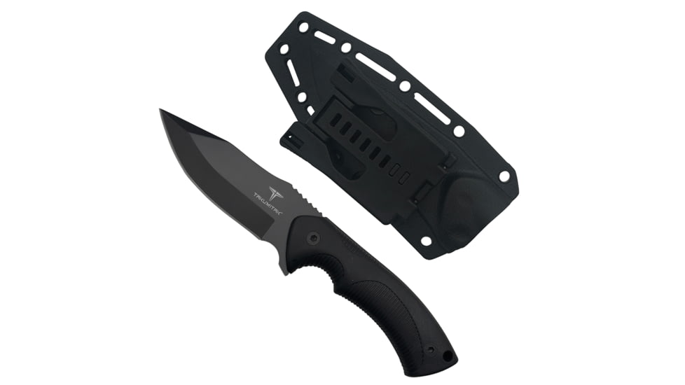 Takumitak Fit Fixed Blade Knife, 4.25 in Blade , 3cr13, Black, TKF306