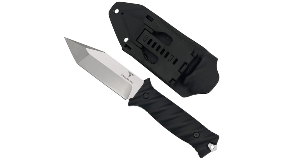 Takumitak Fulcrum Fixed Blade Knife, 4.5in, D2, Tanto, G10 Handle, Silver, TKF201SL