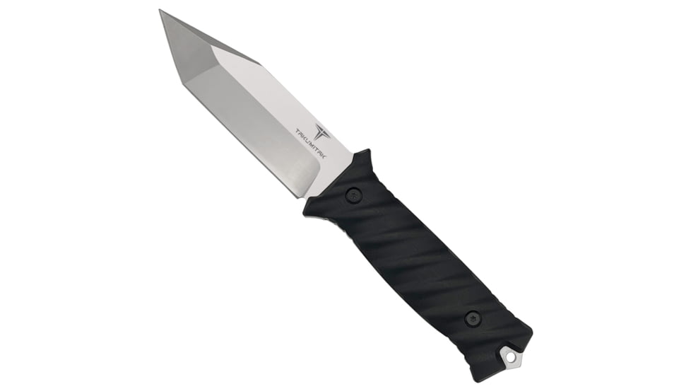 Takumitak Fulcrum Fixed Blade Knife, 4.5in, D2, Tanto, G10 Handle, Silver, TKF201SL