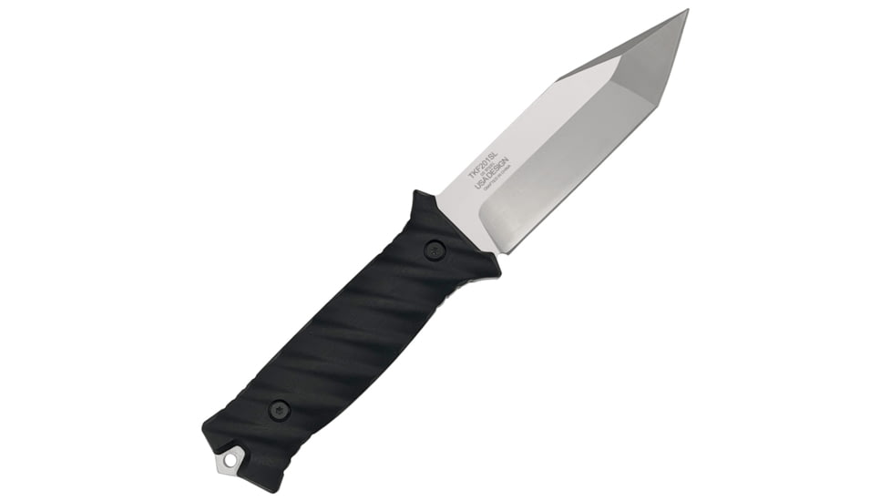 Takumitak Fulcrum Fixed Blade Knife, 4.5in, D2, Tanto, G10 Handle, Silver, TKF201SL