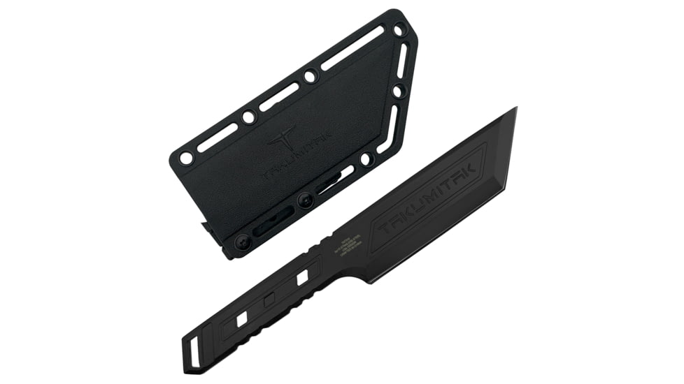 Takumitak Hard End Fixed Blade Knife, 4.75 in Blade , 3cr13, Black, TKF315