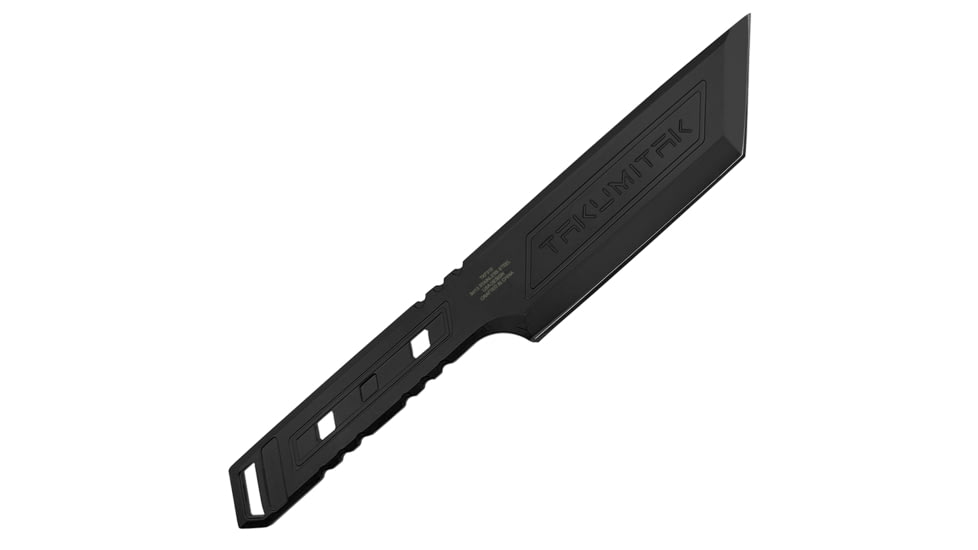 Takumitak Hard End Fixed Blade Knife, 4.75 in Blade , 3cr13, Black, TKF315