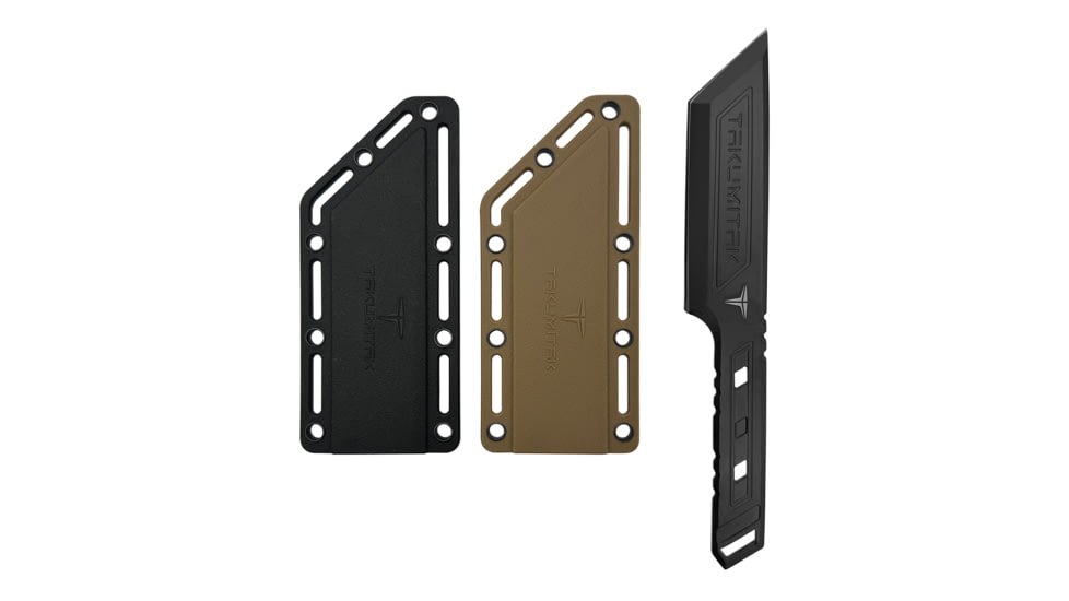 Takumitak Hard End Fixed Blade Knife, 4.75 in Blade , 3cr13, Black, TKF315
