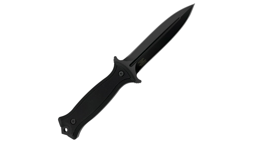 Takumitak Havoc Fixed Blade Knife, 4.75in, D2, Spear Point, G10 Handle, Black, TKF202BK