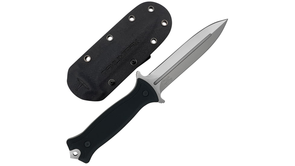 Takumitak Havoc Fixed Blade Knife, 4.75in, D2, Spear Point, G10 Handle, Silver, TKF202SL