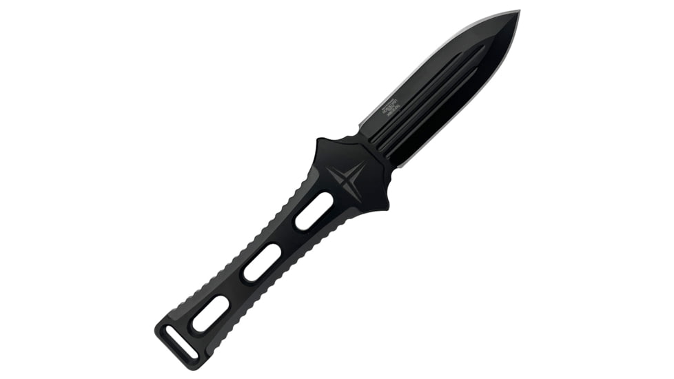 Takumitak Hidden Anger Fixed Blade Knife, 3.5in, D2, Spear Point, G10 Handle, Black, TKF205BK