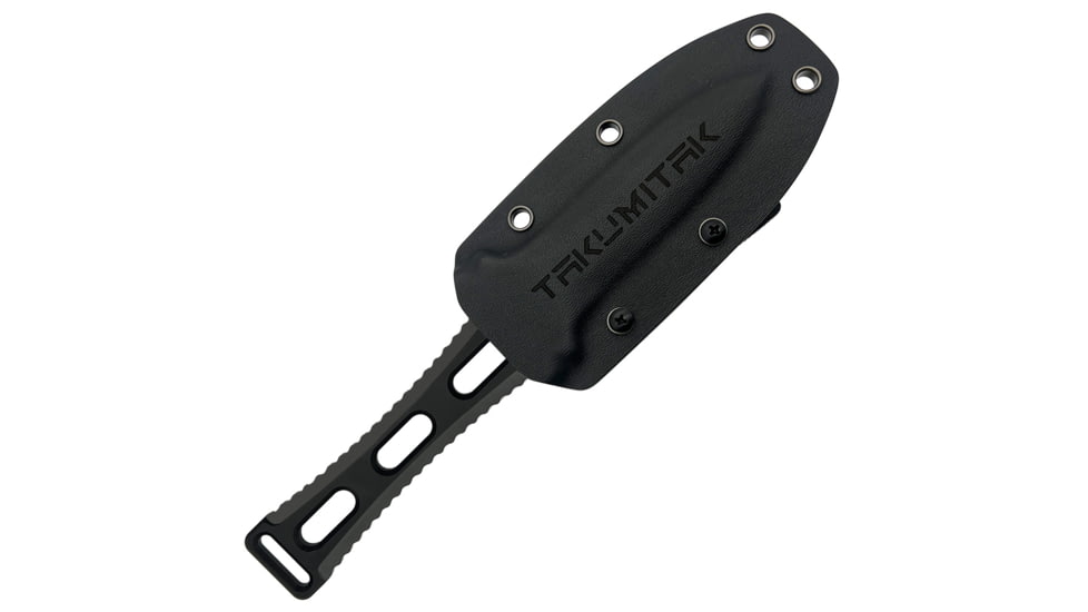 Takumitak Hidden Anger Fixed Blade Knife, 3.5in, D2, Spear Point, G10 Handle, Black, TKF205BK
