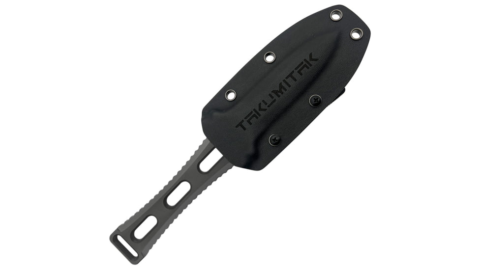 Takumitak Hidden Anger Fixed Blade Knife, 3.5in, D2, Spear Point, G10 Handle, Gray, TKF205GY