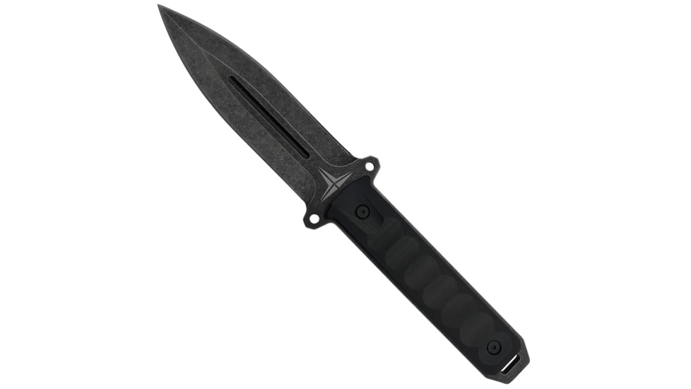 Takumitak Hitter Fixed Blade Knife, 5.5in, D2, Spear Point, G10 Handle, Black Stonewash, TKF214SW