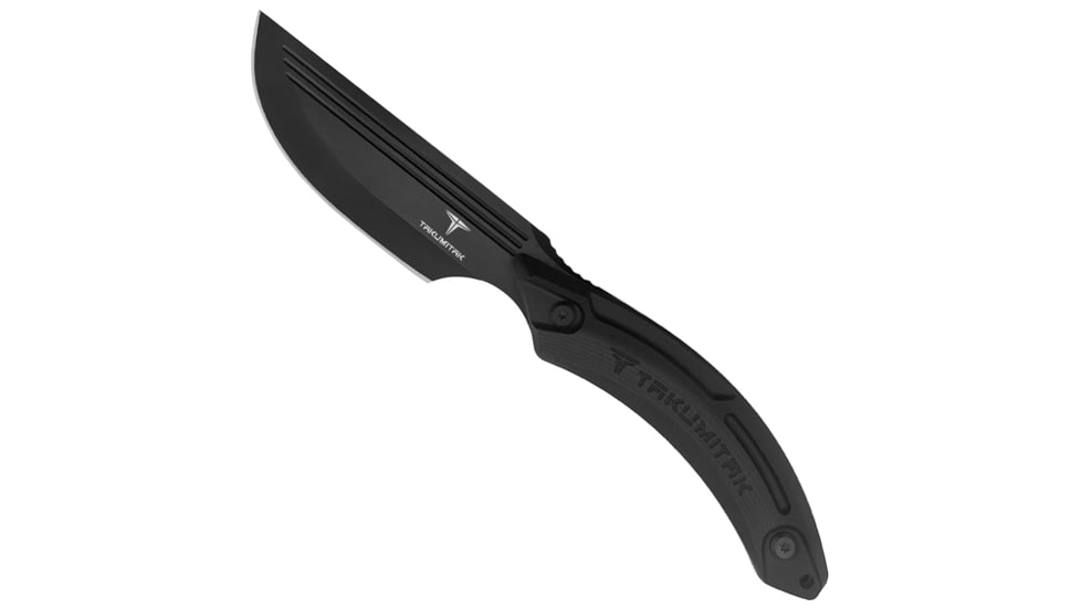 Takumitak Hunter Fixed Blade Knife, 4.5in, D2, Straight Back, G10 Handle, Black, TKF207BK
