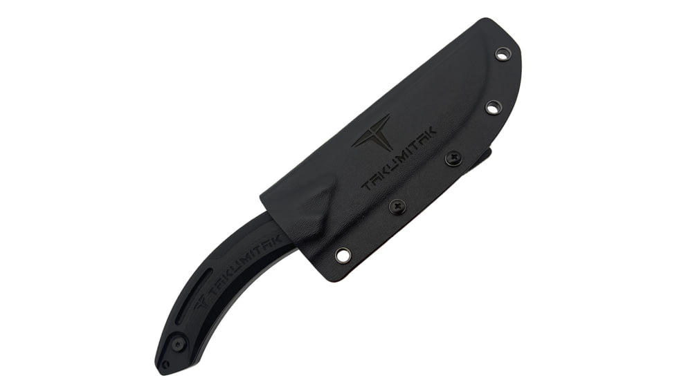 Takumitak Hunter Fixed Blade Knife, 4.5in, D2, Straight Back, G10 Handle, Black, TKF207BK