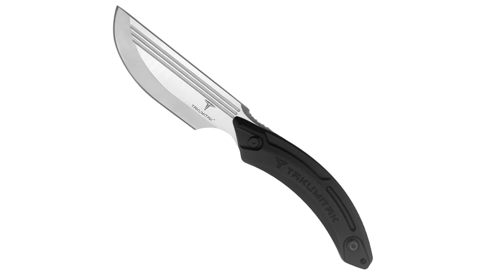 Takumitak Hunter Fixed Blade Knife, 4.5in, D2, Straight Back, G10 Handle, Silver, TKF207SL