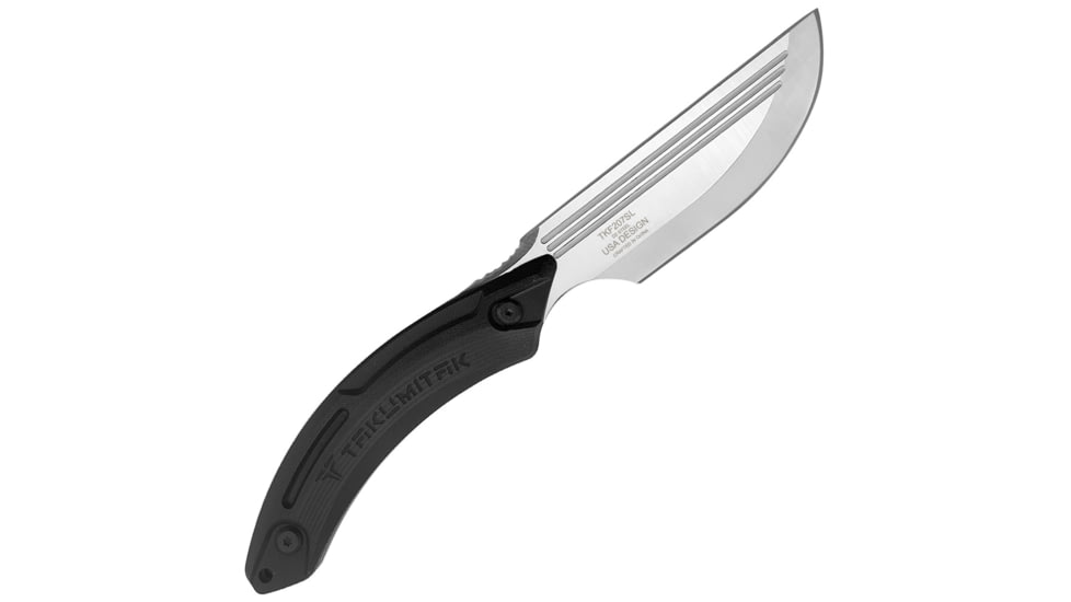 Takumitak Hunter Fixed Blade Knife, 4.5in, D2, Straight Back, G10 Handle, Silver, TKF207SL