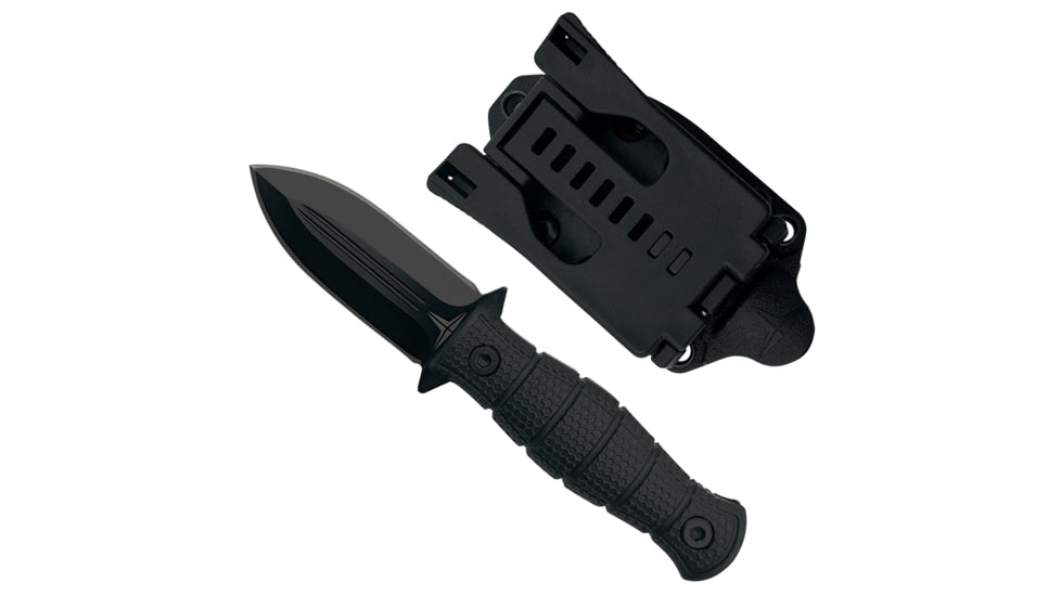 Takumitak Little Buddy Fixed Blade Knife, 2.9 in Blade , 3cr13, Black, TKF3S04