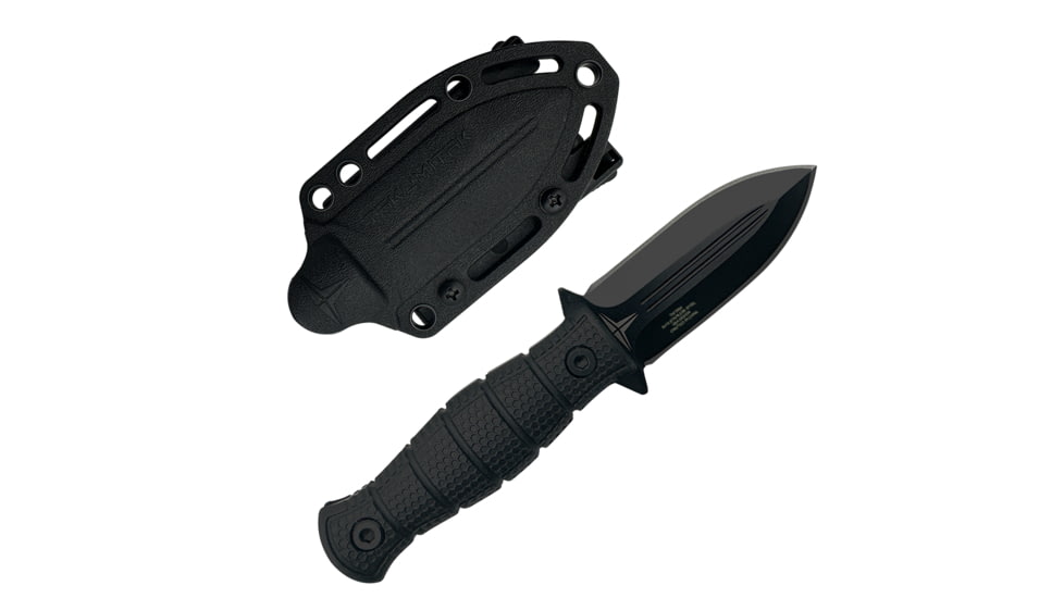 Takumitak Little Buddy Fixed Blade Knife, 2.9 in Blade , 3cr13, Black, TKF3S04