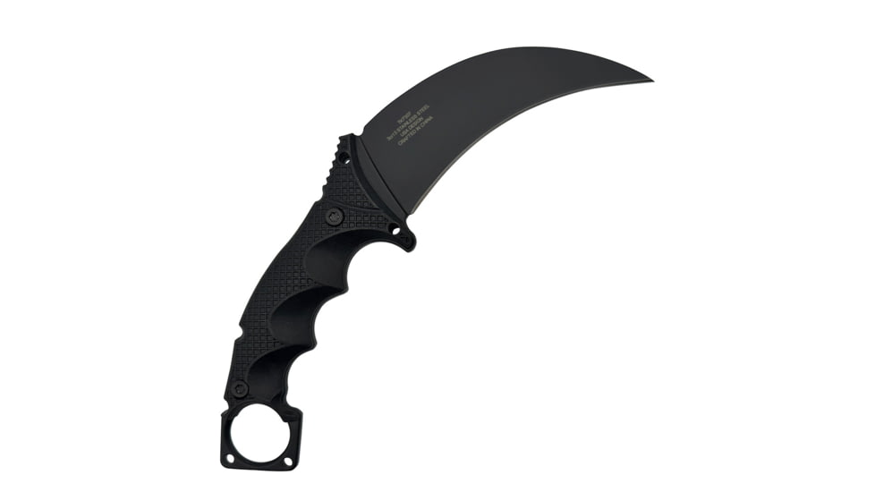 Takumitak Midnight Fixed Blade Knife, 4.75 in Blade , 3cr13, Black, TKF307