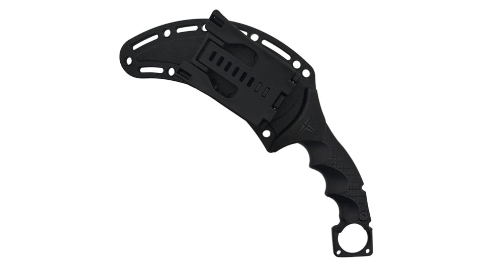 Takumitak Midnight Fixed Blade Knife, 4.75 in Blade , 3cr13, Black, TKF307