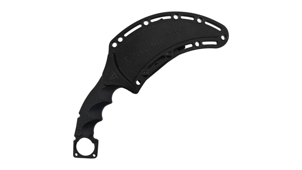Takumitak Midnight Fixed Blade Knife, 4.75 in Blade , 3cr13, Black, TKF307