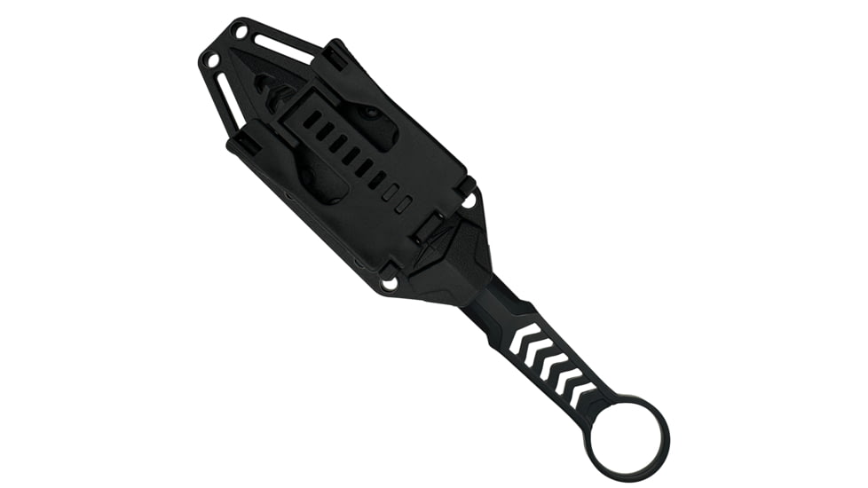 Takumitak Missing Screw Fixed Blade Knife, 4 in Blade, 3cr13, Black, TKF302