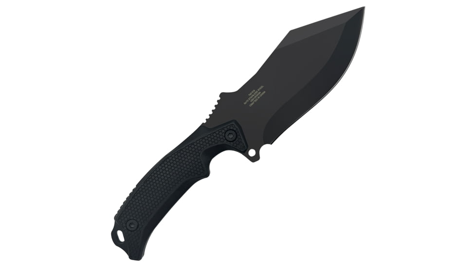 Takumitak Neuter Fixed Blade Knife, 4.5in, 3Cr13 Blade, Drop Point, FRN, Black, TKF319