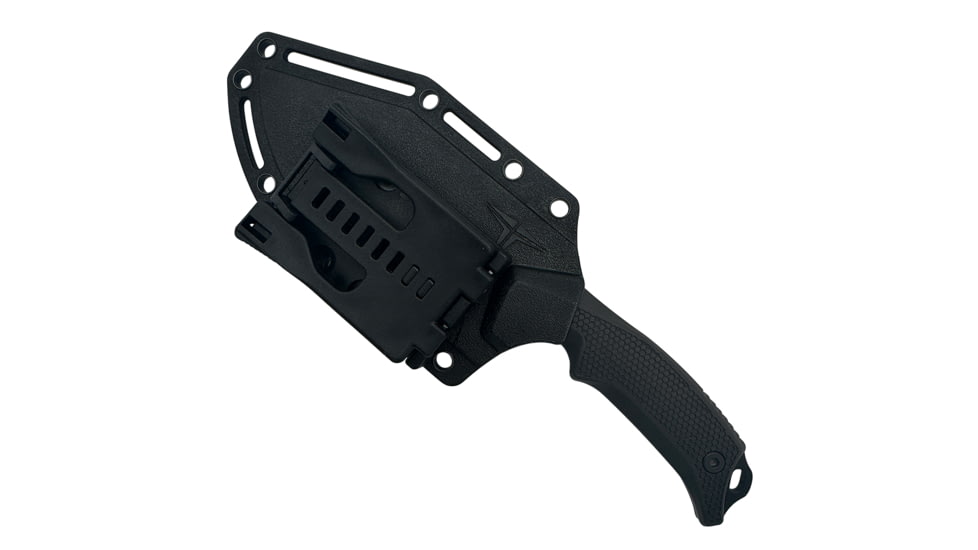 Takumitak Neuter Fixed Blade Knife, 4.5in, 3Cr13 Blade, Drop Point, FRN, Black, TKF319