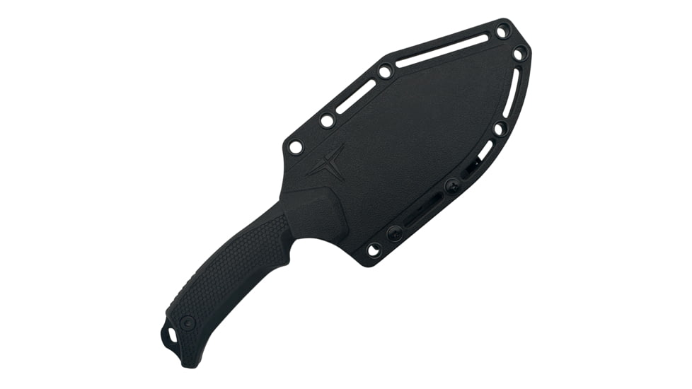 Takumitak Neuter Fixed Blade Knife, 4.5in, 3Cr13 Blade, Drop Point, FRN, Black, TKF319