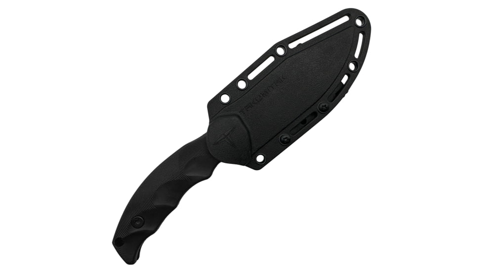 Takumitak Obsidian Fixed Blade Knife, 4.25 in Blade , 3cr13, Black, TKF317