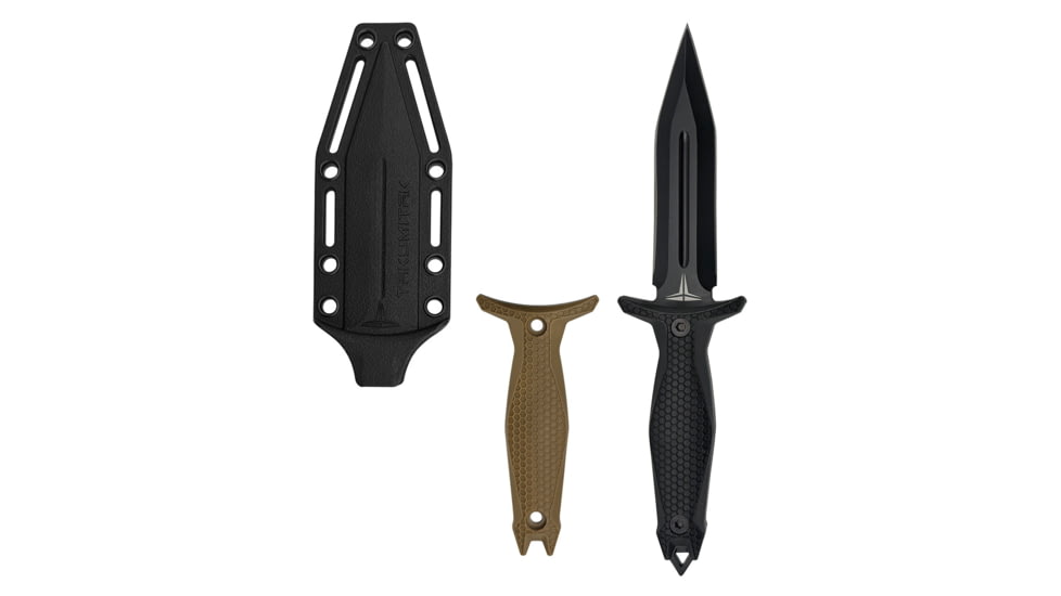 Takumitak Protector Fixed Blade Knife, 4.5 in, 3cr13, Black, TKF303