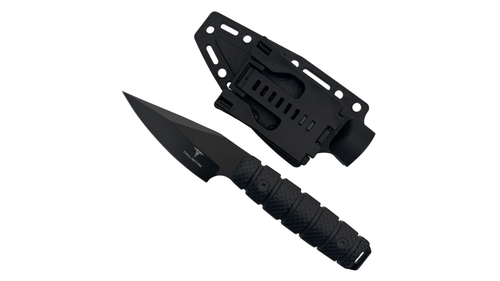 Takumitak Sector 3 Fixed Blade Knife, 4.5 in Blade , 3cr13, Black, TKF309