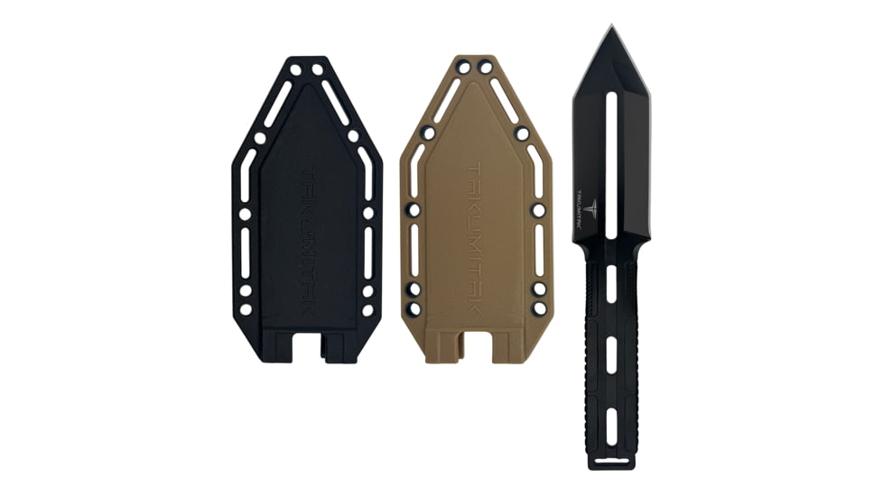 Takumitak Silence Fixed Blade Knife, 4.25 in Blade , 3cr13, Black, TKF311