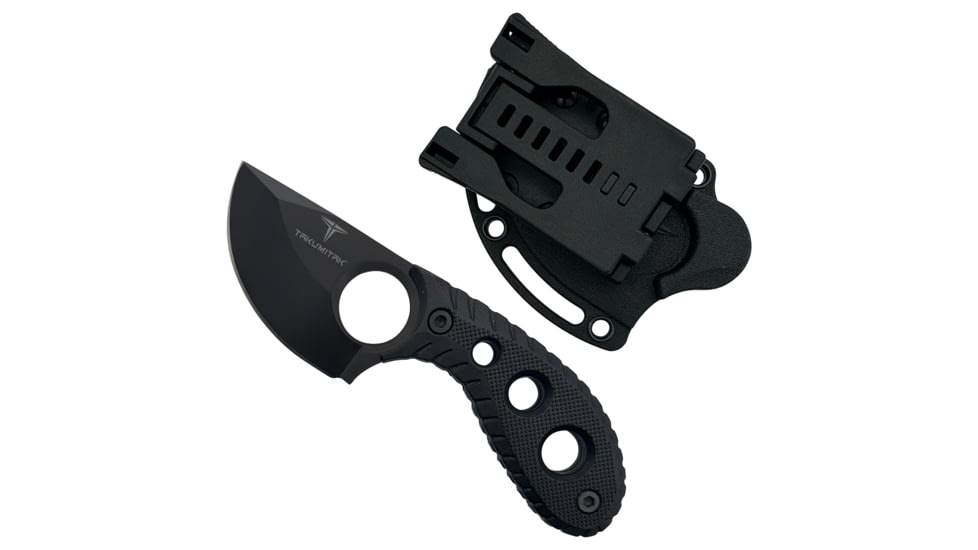 Takumitak Skinner Fixed Blade Knife, 2.5 in Blade , 3cr13, Black, TKF3S01