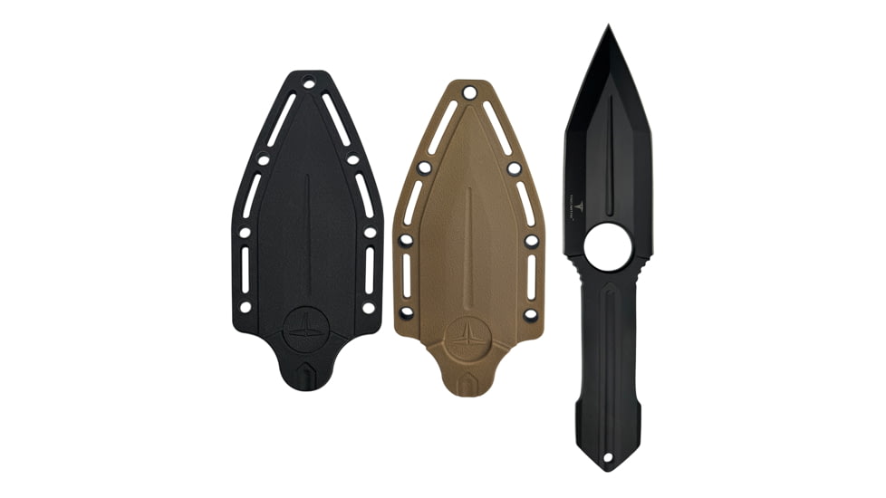 Takumitak Steel Rain Fixed Blade Knife, 4.63 in Blade , 3cr13, Black, TKF314