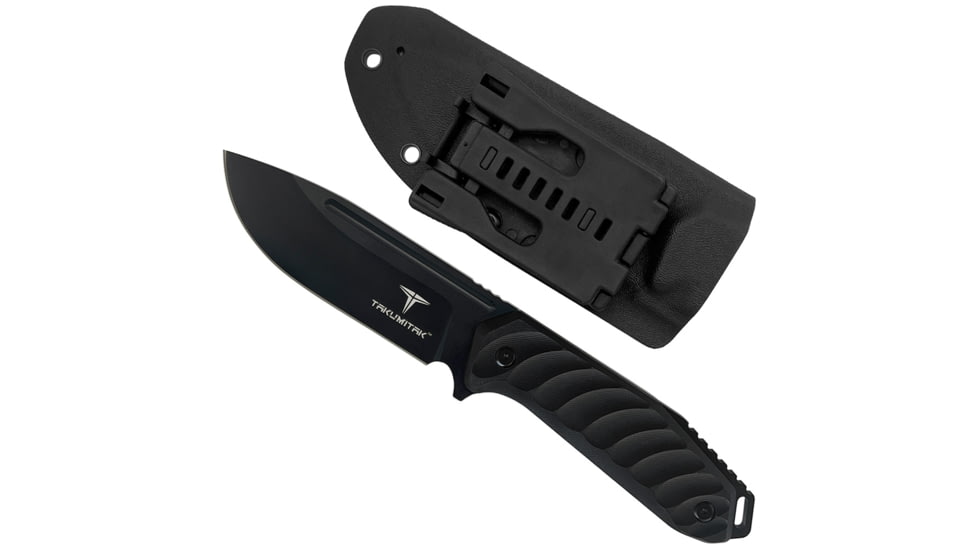 Takumitak Takumi Fixed Blade Knife, 4.5in, D2, Drop Point, G10 Handle, Black, TKF208BK