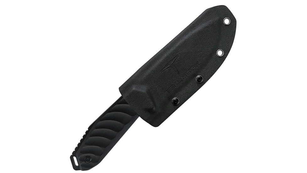 Takumitak Takumi Fixed Blade Knife, 4.5in, D2, Drop Point, G10 Handle, Black, TKF208BK