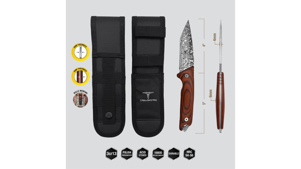 Takumitak Bloodstrike 4in Fixed Blade Knife