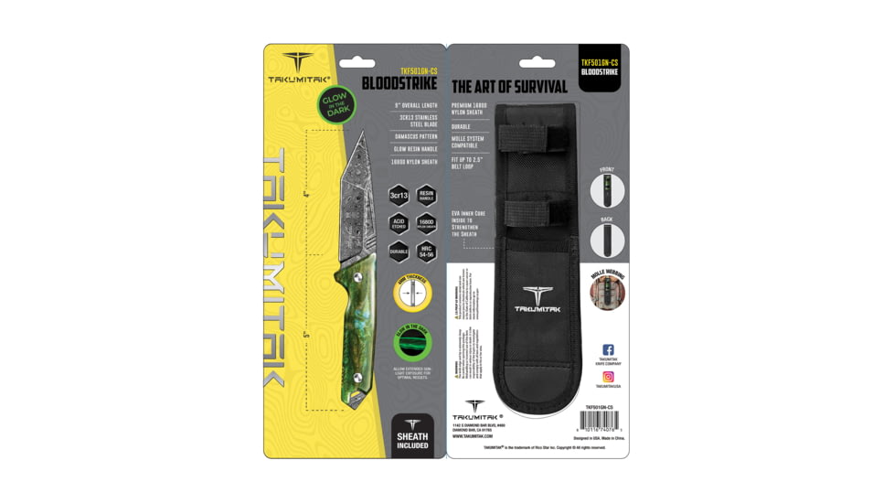 Takumitak Bloodstrike 4in Fixed Blade Knife