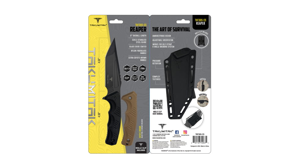 Takumitak Reaper 4.5in Fixed Blade Knife