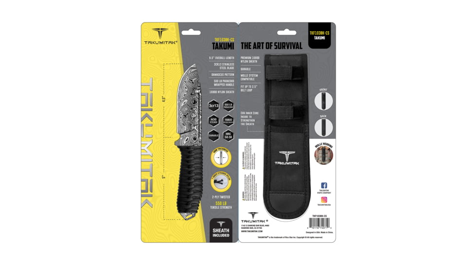 Takumitak Takumi 4.5in Fixed Blade Knife