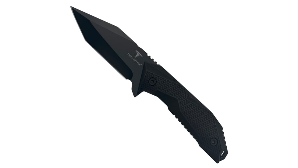 Takumitak Terminal Fixed Blade Knife, 4 in Blade , 3cr13, Black, TKF320