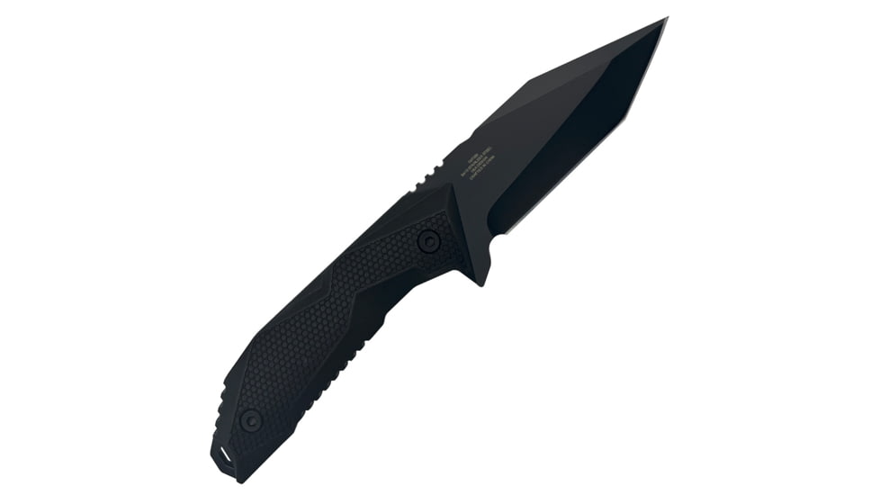 Takumitak Terminal Fixed Blade Knife, 4 in Blade , 3cr13, Black, TKF320