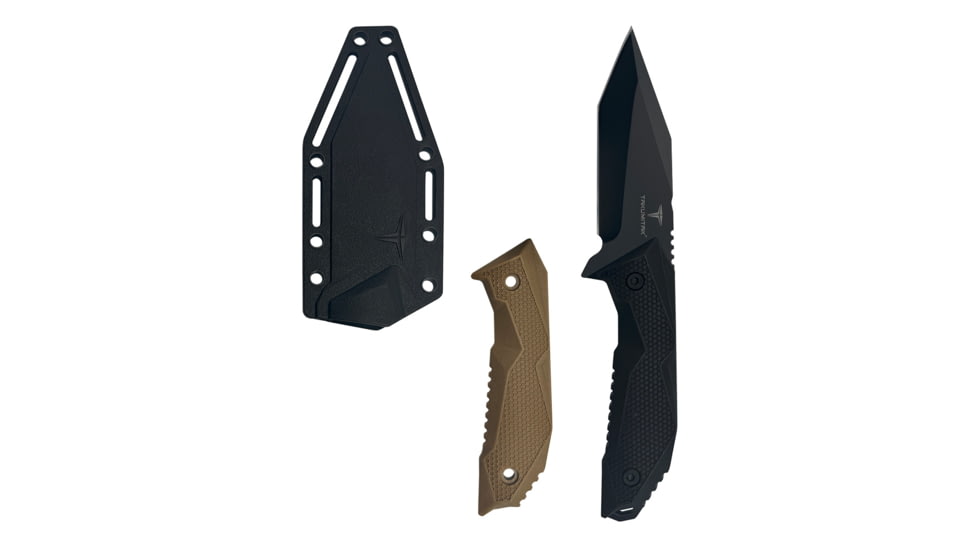 Takumitak Terminal Fixed Blade Knife, 4 in Blade , 3cr13, Black, TKF320