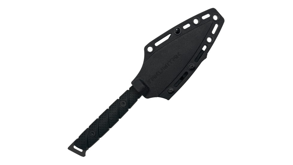 Takumitak Twisted Fixed Blade Knife, 4 in Blade , 3cr13, Black, TKF310