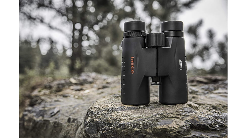 Tasco Essentials 8x42mm Roof Prism Binoculars, Black, ES8X42