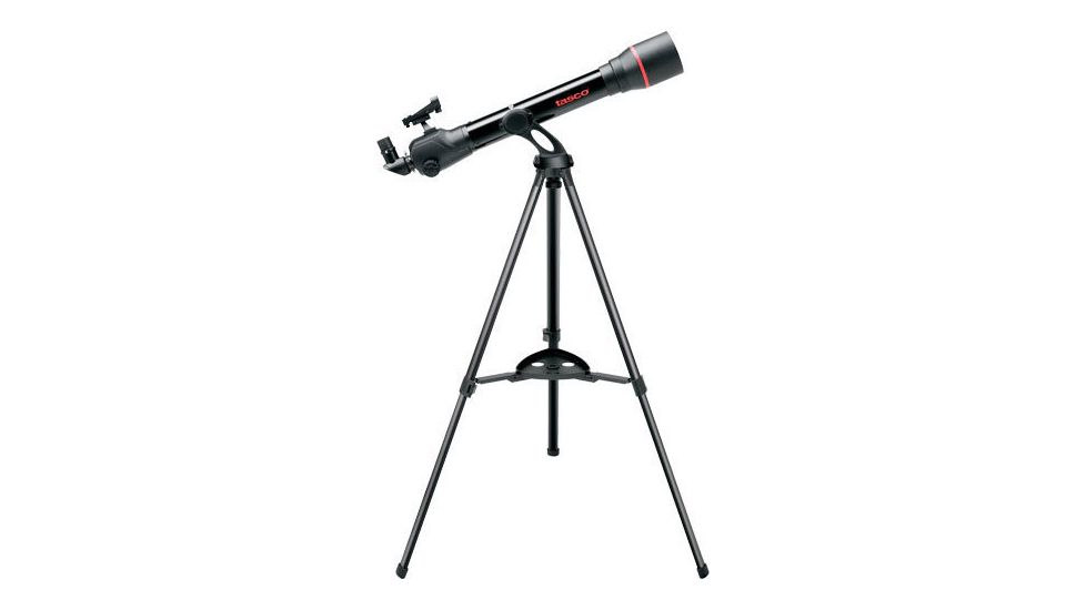 Tasco Telescope 70x800mm SpaceStation Black Refractor AZ Red Dot Finderscope, 49070800