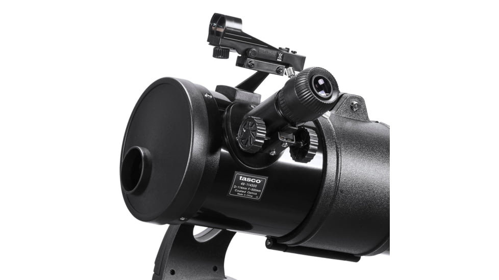 Tasco Spacestation Telescope 114x500mm Black Reflector ST Red Dot Finderscope,49114500