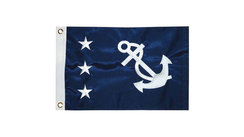 Taylor Made Nylon Officer Flag 12in x 18in Past Commodore, 93082