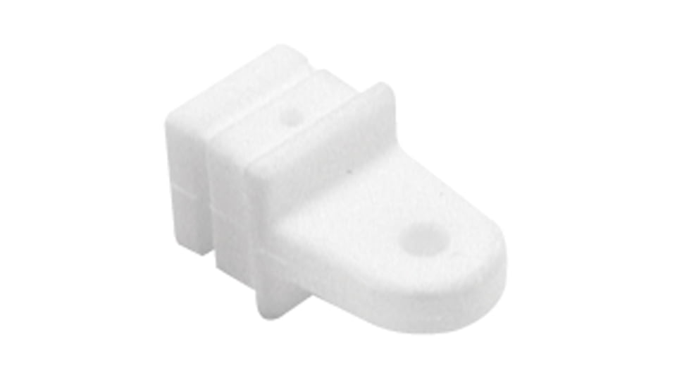 Taylor Made Square Tube Bimini Boatop Internal Eye End, White, 11832